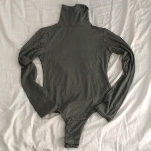 Missguided Green Turtleneck Bodysuit